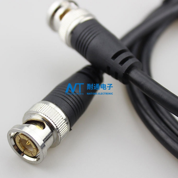 gx12航空插头转BNC线bnc to m12，航插线4芯BNC监控摄像机线